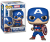 Figurka Funko POP! Kapitan Ameryka New Classics nr 1361 obok opakowania