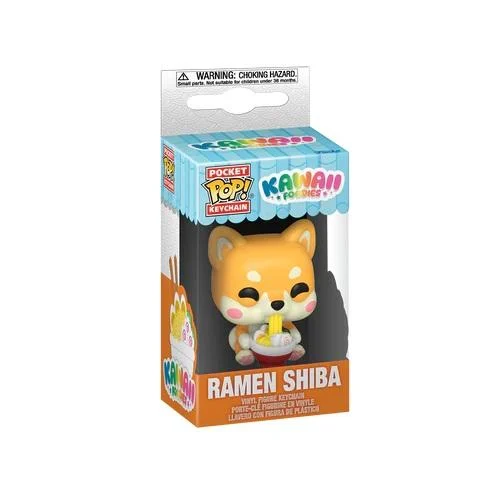 Oryginalne pudełko breloka Funko – piesek Shiba Inu w misce ramenu kawaii
