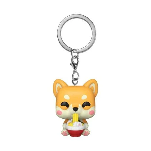 Miniaturowa figurka brelok Shiba Inu Ramen – uroczy gadżet w stylu japońskim