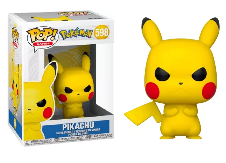 Kolekcjonerska figurka Funko POP! Pokémon – Grumpy Pikachu nr 598 w opakowaniu