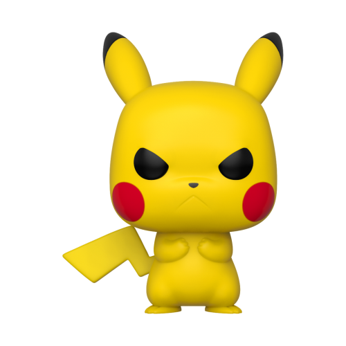 Winylowa figurka Pikachu z gry Pokémon – unikalny wariant z miną "Grumpy"