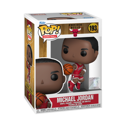Oryginalne pudełko Funko POP! NBA – Michael Jordan w czerwonym stroju wyjazdowym