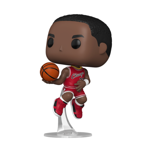 Winylowa figurka legendy NBA Michaela Jordana z piłką do koszykówki
