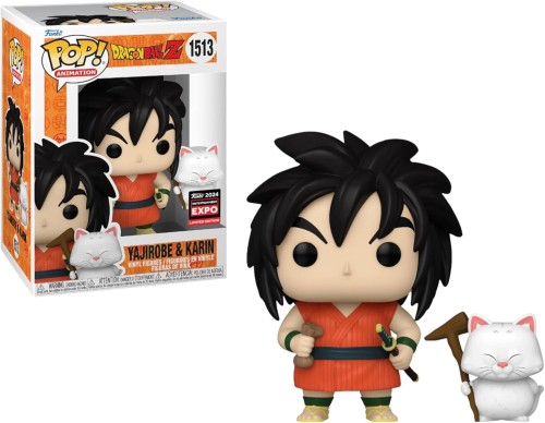 Zestaw figurek Funko POP! Dragon Ball Z przedstawiający Yajirobe z kotem Karin (Korin)