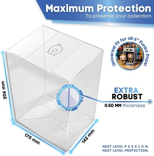 Duże plastikowe etui ochronne (protektor) na figurkę Funko POP! 6 cali