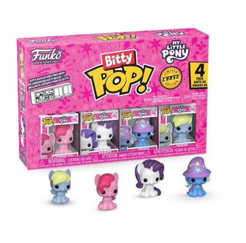 Zestaw 4 miniaturowych figurek Bitty Pop! My Little Pony z Pinkie Pie i ukrytą figurką Chase