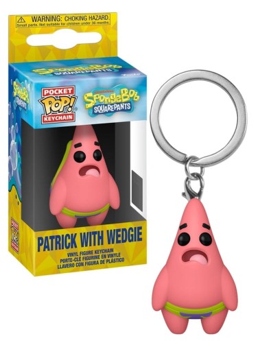 Brelok Funko Pocket POP! SpongeBob SquarePants Patrick with Wedgie w opakowaniu.