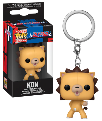 Brelok Funko Pocket POP! Keychain Bleach Kon w pudełku z okienkiem – mini figurka lwa.
