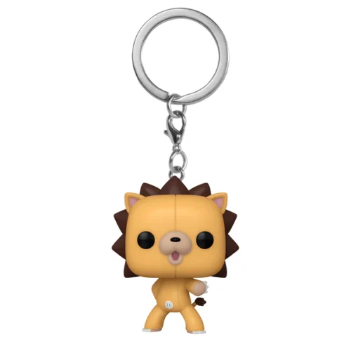 Brelok Kon z Bleach jako mini figurka Funko Pocket POP! – zbliżenie na detale i metalowe kółko.