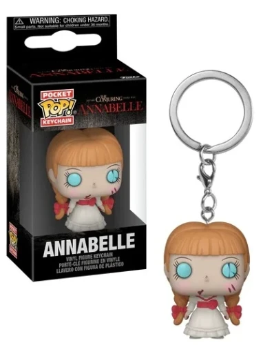 Brelok Funko Pocket POP! Keychain Horror Annabelle w pudełku kolekcjonerskim z okienkiem.