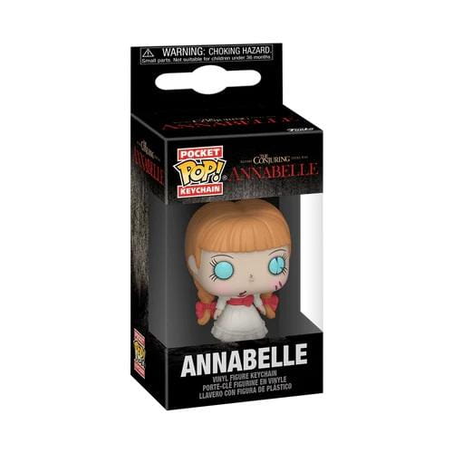 Brelok do kluczy opętana lalka Annabelle z filmu Obecność jako mini figurka Funko Pocket POP!.