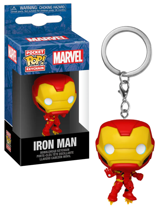 Brelok Funko Pocket POP! Keychain Marvel Iron Man New Classics w pudełku z okienkiem.