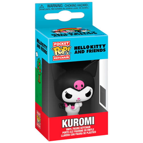 Brelok Funko Pocket POP! Keychain Sanrio Kuromi fioletowo-czarna figurka w pudełku.