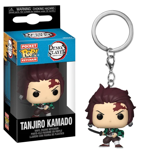 Brelok Funko Pocket POP! Keychain Demon Slayer Tanjiro Kamado w pudełku prezentowym.