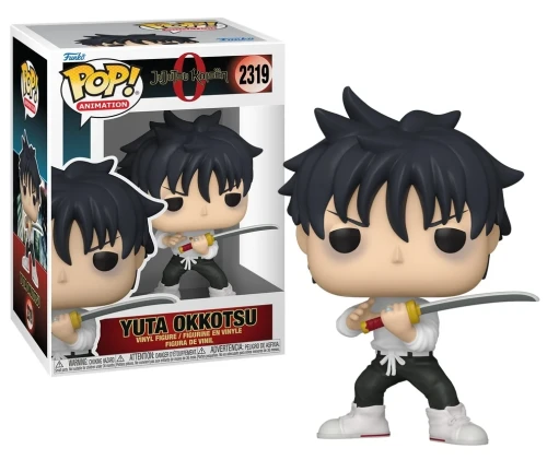 Figurka Funko POP! Animation Jujutsu Kaisen 0 Yuta Okkotsu 2319 z mieczem w pudełku.
