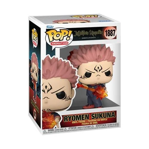 Funko POP! Sukuna Fire Arrow 1887 kolekcjonerska figurka anime Jujutsu Kaisen widok opakowania przód.