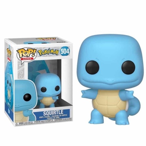 Figurka Funko POP! Games Pokemon Squirtle 504 niebieski wodny Pokemon w pudełku.
