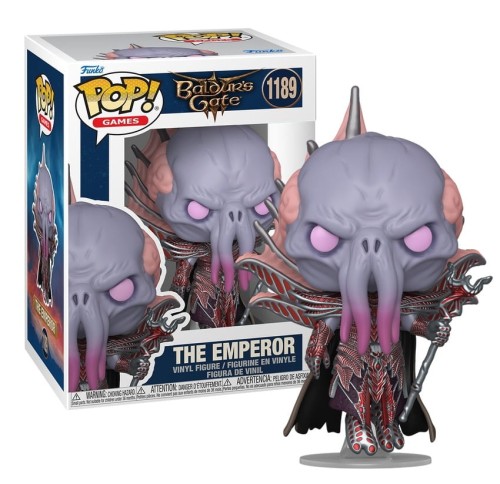 Figurka Funko POP! Games Baldur's Gate 3 The Emperor 1189 Mind Flayer w pudełku.
