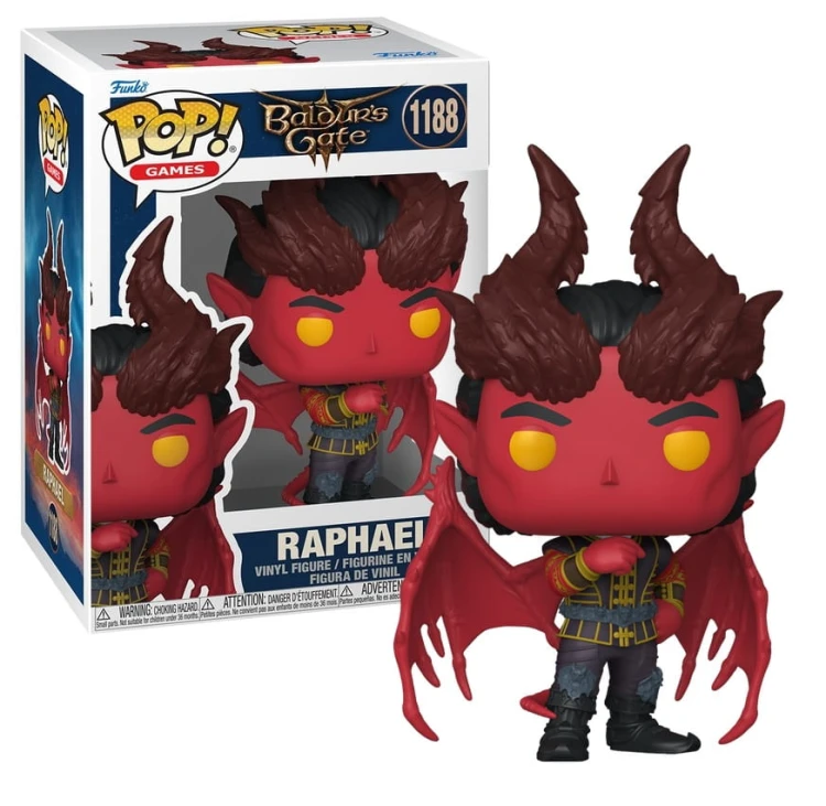 Figurka Funko POP! Games Baldur's Gate 3 Raphael 1188 w pudełku kolekcjonerskim.
