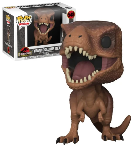 Figurka Funko POP! Jurassic Park Tyrannosaurus Rex 548 dinozaur T-Rex w pudełku.