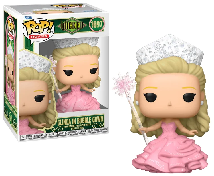 Figurka Funko POP! Movies Wicked Glinda in Bubble Gown 1697 w oryginalnym pudełku.