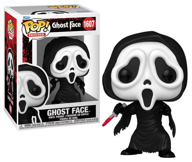 Figurka Funko POP! Movies Scream Ghostface 1607 postać z horroru Krzyk w pudełku.