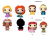 Mini figurki Disney Princess Bitty Pop! kolekcja 2,5 cm Roszpunka Merida Vaiana i niespodzianka.