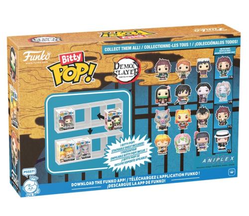 Mini figurki kolekcjonerskie Funko Bitty Pop! Demon Slayer 2,5 cm Nezuko Kamado i mystery figures.