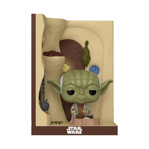 Detale figurki Funko POP! Deluxe 387 Yoda in His Hut Diorama Nooks