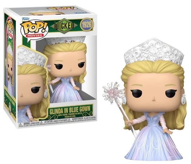 Figurka Funko POP! Movies Wicked For Good Glinda 1926 w białej sukni z koroną w pudełku.