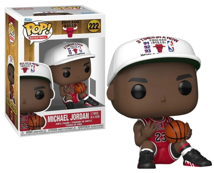Figurka Funko POP! NBA Chicago Bulls Michael Jordan 3x in a Row 222 w oryginalnym pudełku.