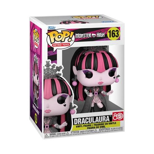 Kolekcjonerska figurka Funko POP! Draculaura 163 z filmu Monster High widok opakowania.